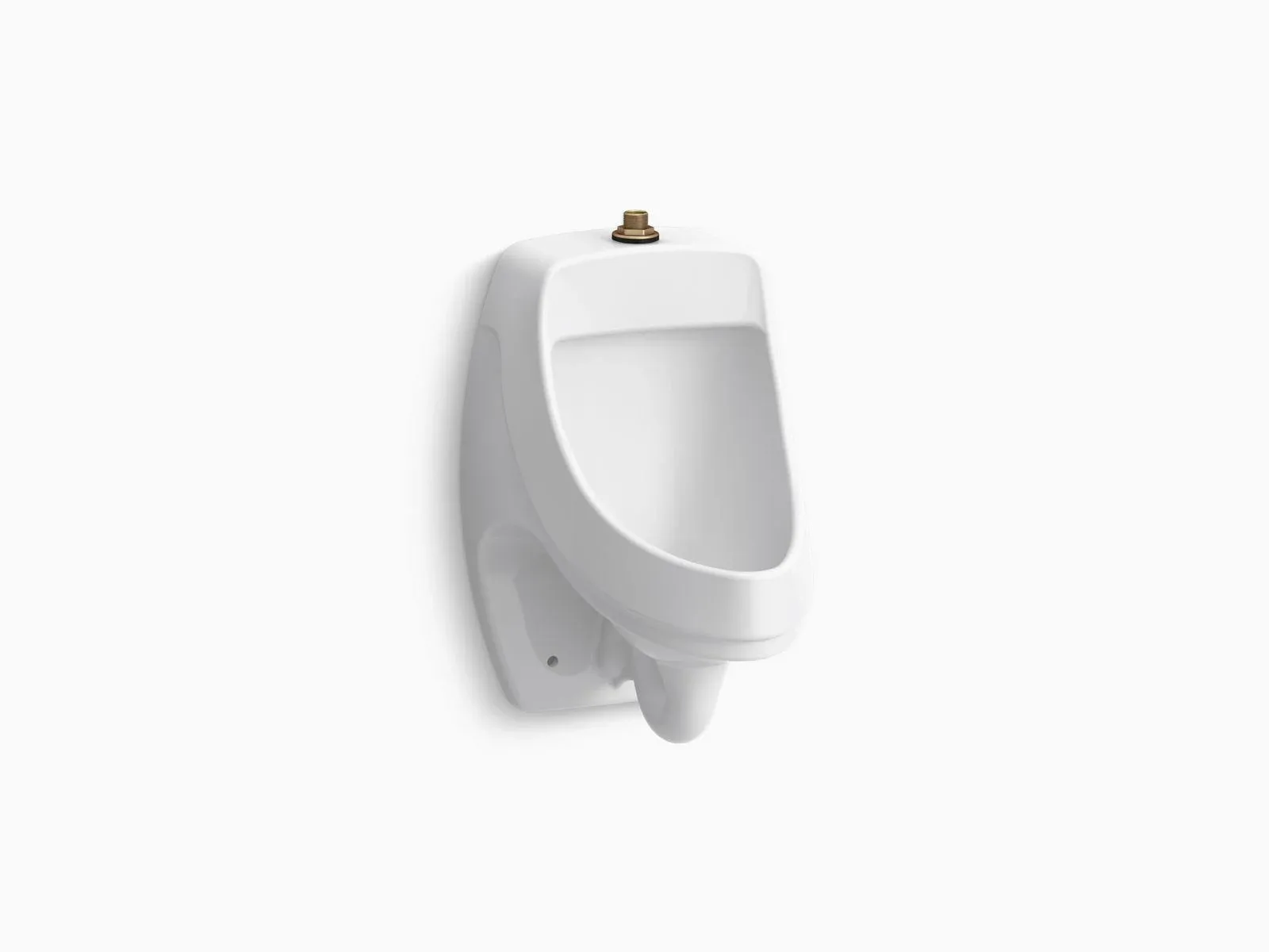 Kohler K-5452-ET Dexter Washdown Wall-Mount 0.125 GPF Urinal with Top Spud Black