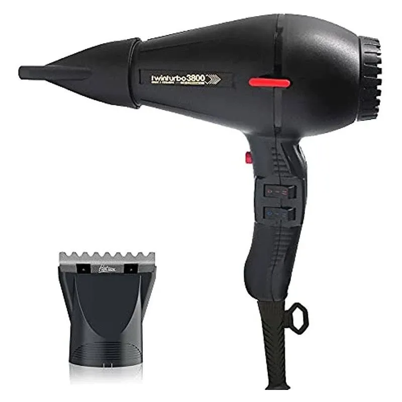 Turbo Power TwinTurbo 3800 Black Ceramic & Ionic Technology Eco Friendly Hair ...