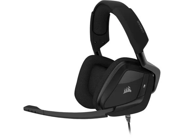 Corsair VOID Elite Surround Premium Gaming Headset with 7.1 Surround Sound - Discord Certified - Works with PC, Xbox Series X, Xbox Series S, PS5, PS4, Nintendo Switch - Carbon