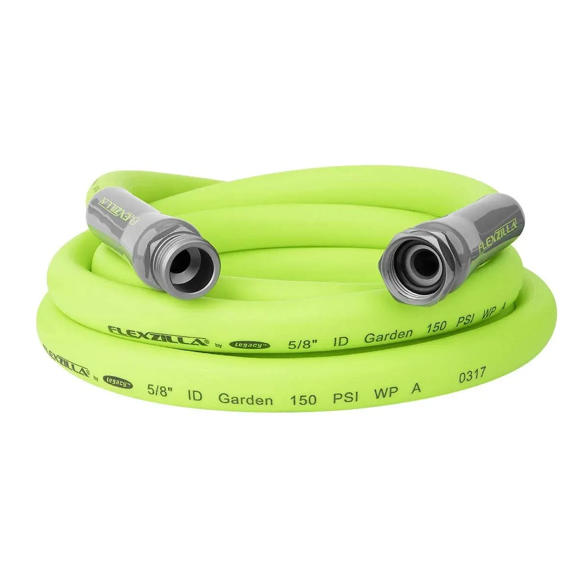 5/8 in. x 50 ft. ZillaGreen Garden Hose with 3/4 in. GHT Fittings