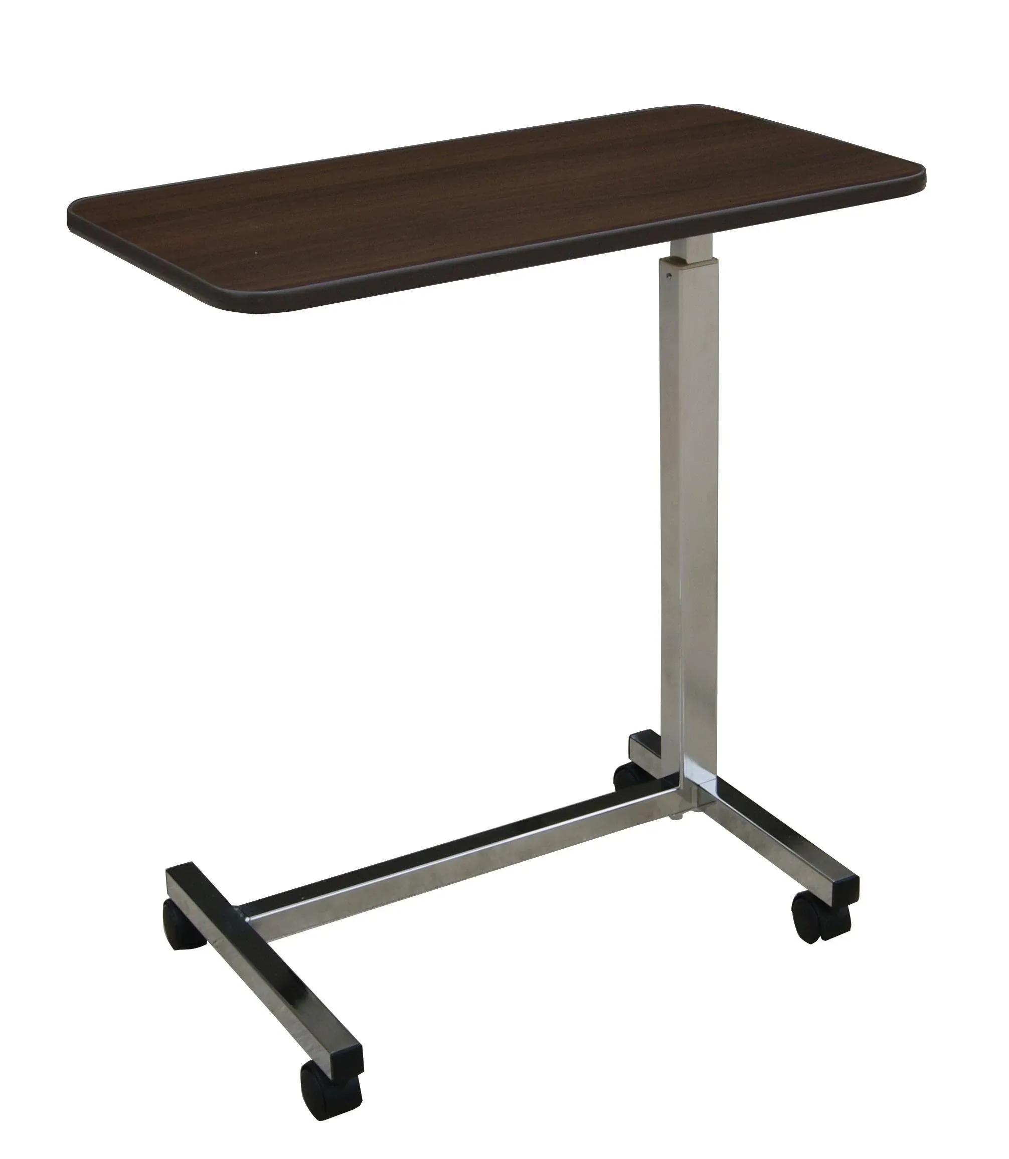 Medline Overbed Bedside Table with Wheels for Home, Nursing Home, Assisted Living, or Hospital use