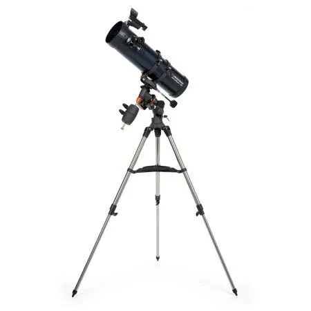 Celestron - AstroMaster 130EQ Newtonian Telescope - Reflector Telescope for Beginners - Fully-Coated Glass Optics - Adjustable-Height Tripod - Bonus Astronomy Software Package