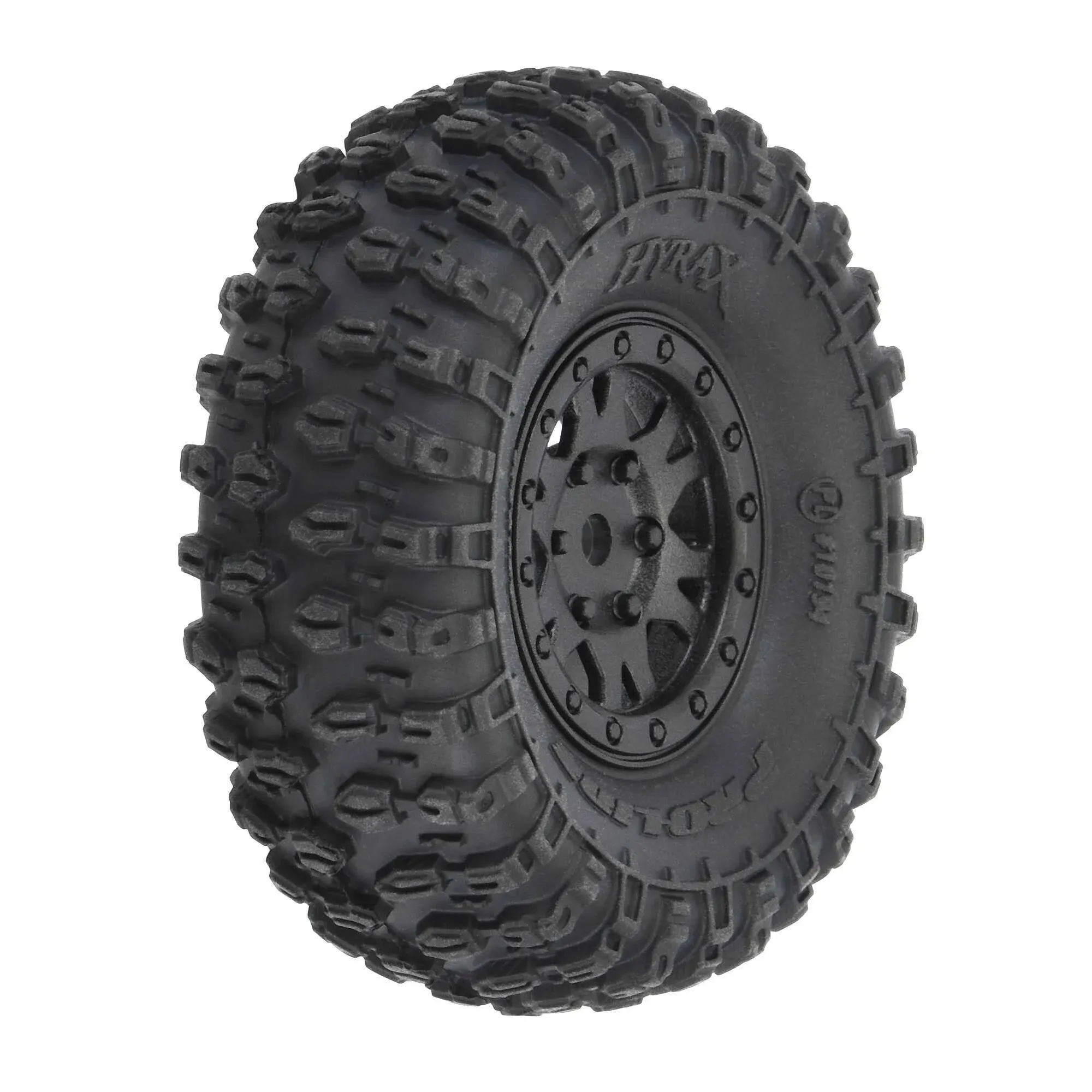 Pro-Line 1/24 Hyrax Front/Rear 1.0" Tires Mounted 7mm Black Impulse (4)