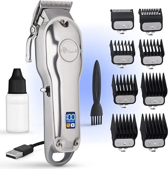 Fagaci Professional Hair Clippers with Extremely Fine Cutting, Cordless Hair Clippers for Men Professional, Barber Clippers for Hair Cutting Kit, Electric Mens Hair Clippers