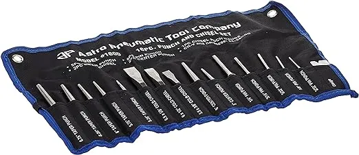 Astro Pneumatic 1600 16-Piece Punch and Chisel Set