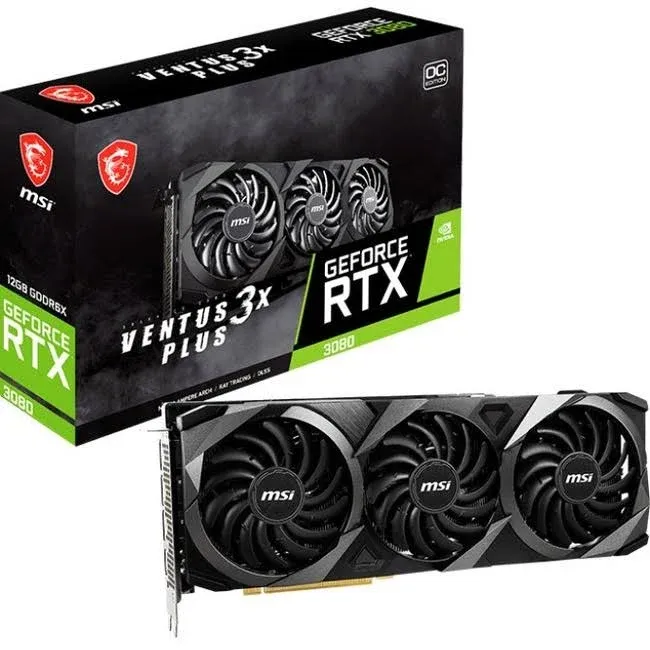 MSI Gaming GeForce RTX 3080 Ventus 3X Plus 10GB OC LHR Graphics Card