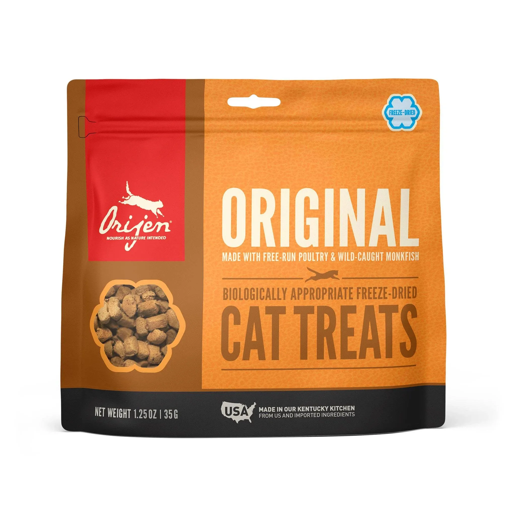 Original Freeze Dried Cat Treats, Grain Free Treats for Cats, Raw Animal Ingr...