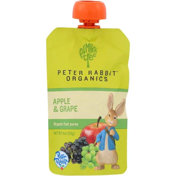 Peter Rabbit Organics Fruit Snacks - Apple and Grape - Case of 10 - 4 oz.