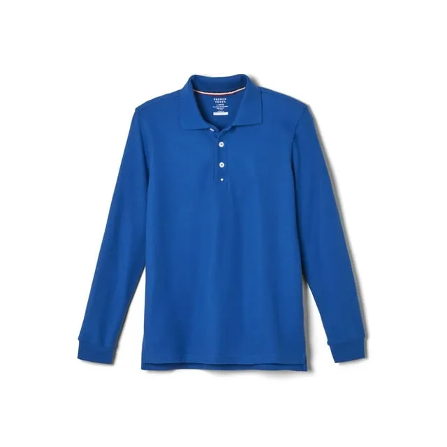 French Toast Boys School Uniform Long Sleeve Pique Polo Shirt, Sizes 4-20