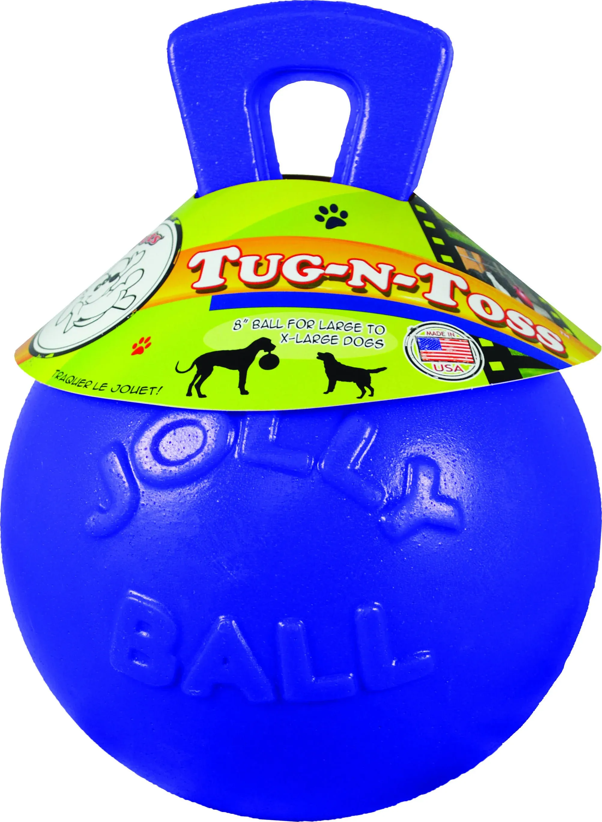 Jolly Pets - Tug-n-Toss Ball Dog Toy Purple / 10 in