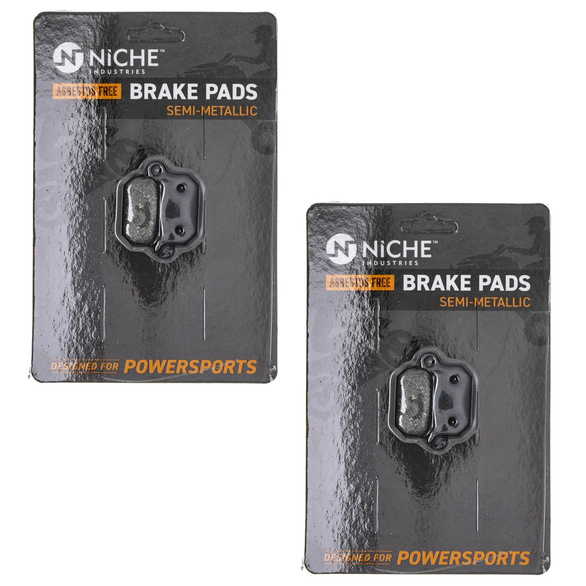 NICHE Brake Pad Set for KTM 50 65 Husqvarna CR50 Front Rear Semi-Metallic 2 Pack