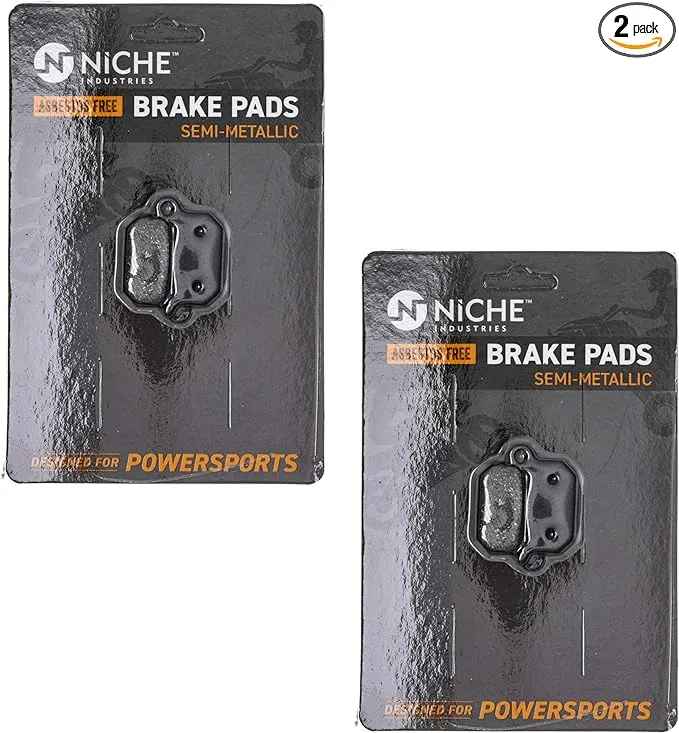 NICHE Brake Pad Set for KTM 50 65 Husqvarna CR50 Front Rear Semi-Metallic 2 Pack