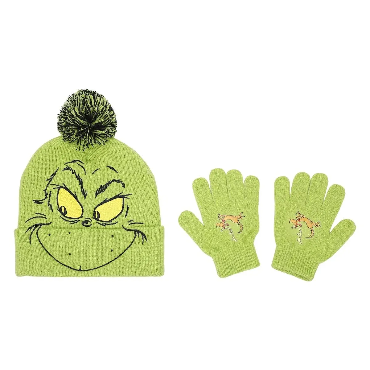 Dr. Seuss The Grinch Youth Beanie and Gloves Set