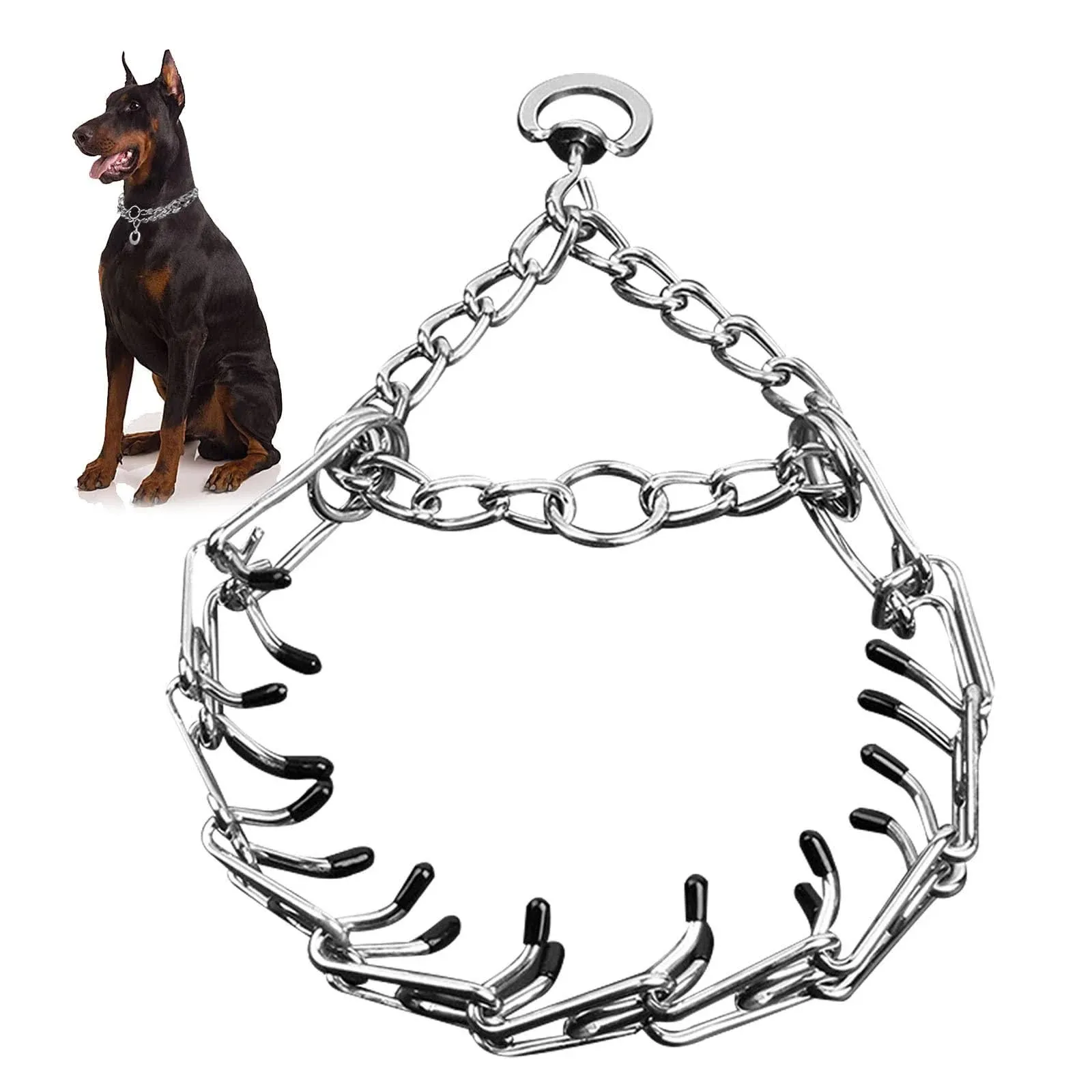 Dogs Tough and Durable efficient Adjustable Removable Link Silver color 