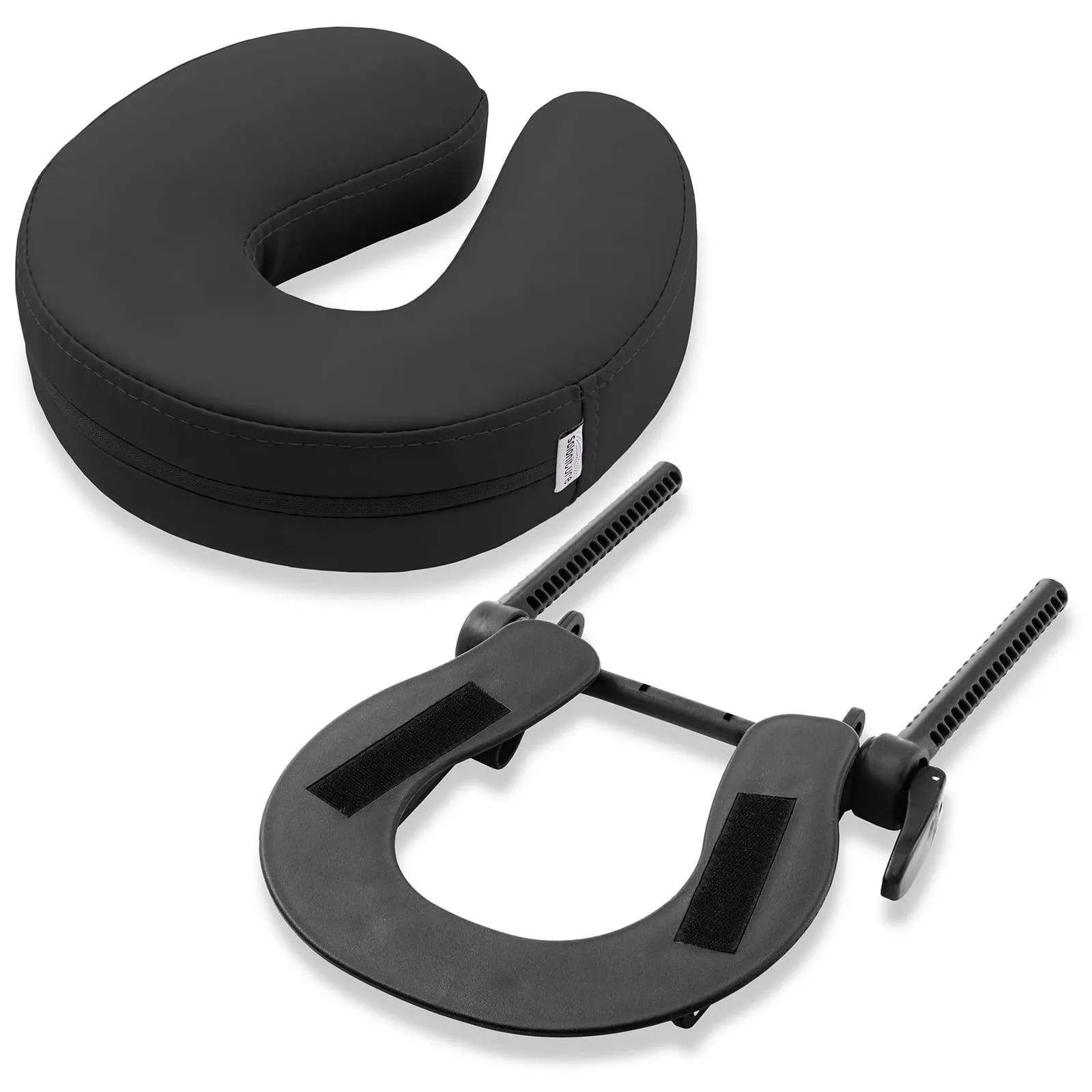 Adjustable Face Cradle for Massage Table - Black