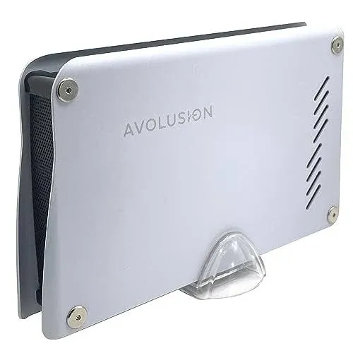 Avolusion PRO-M5 Series 4TB USB 3.0 External Gaming Hard Drive for PS5 Game Console (White, Metal Case) - 2 Year Warranty (Renewed)