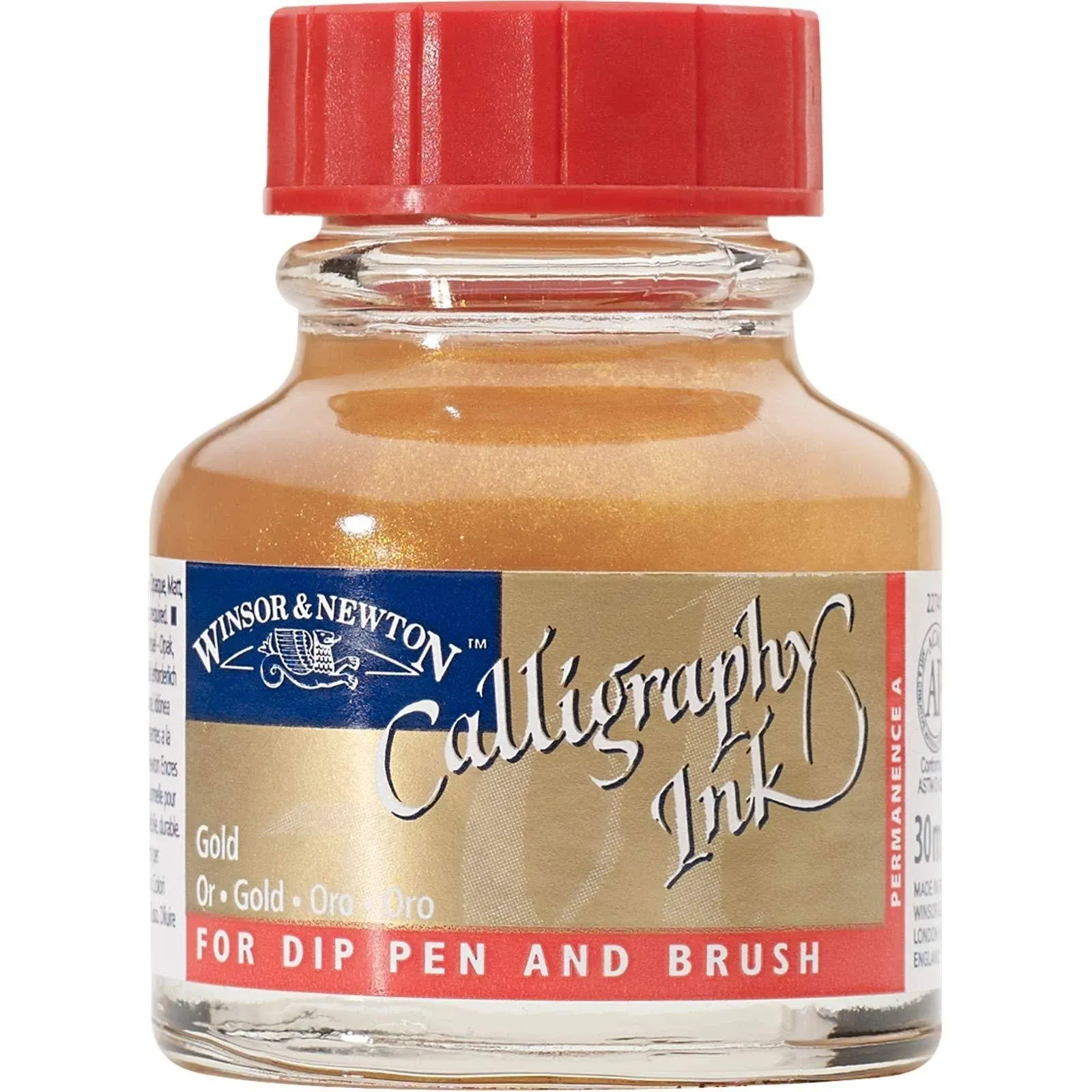 Winsor & Newton Calligraphy Ink, 30ml (1-oz) Bottle, Indian Red