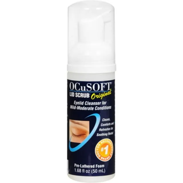 OCuSOFT Lid Scrub Foaming Eyelid Cleanser, 50 mL