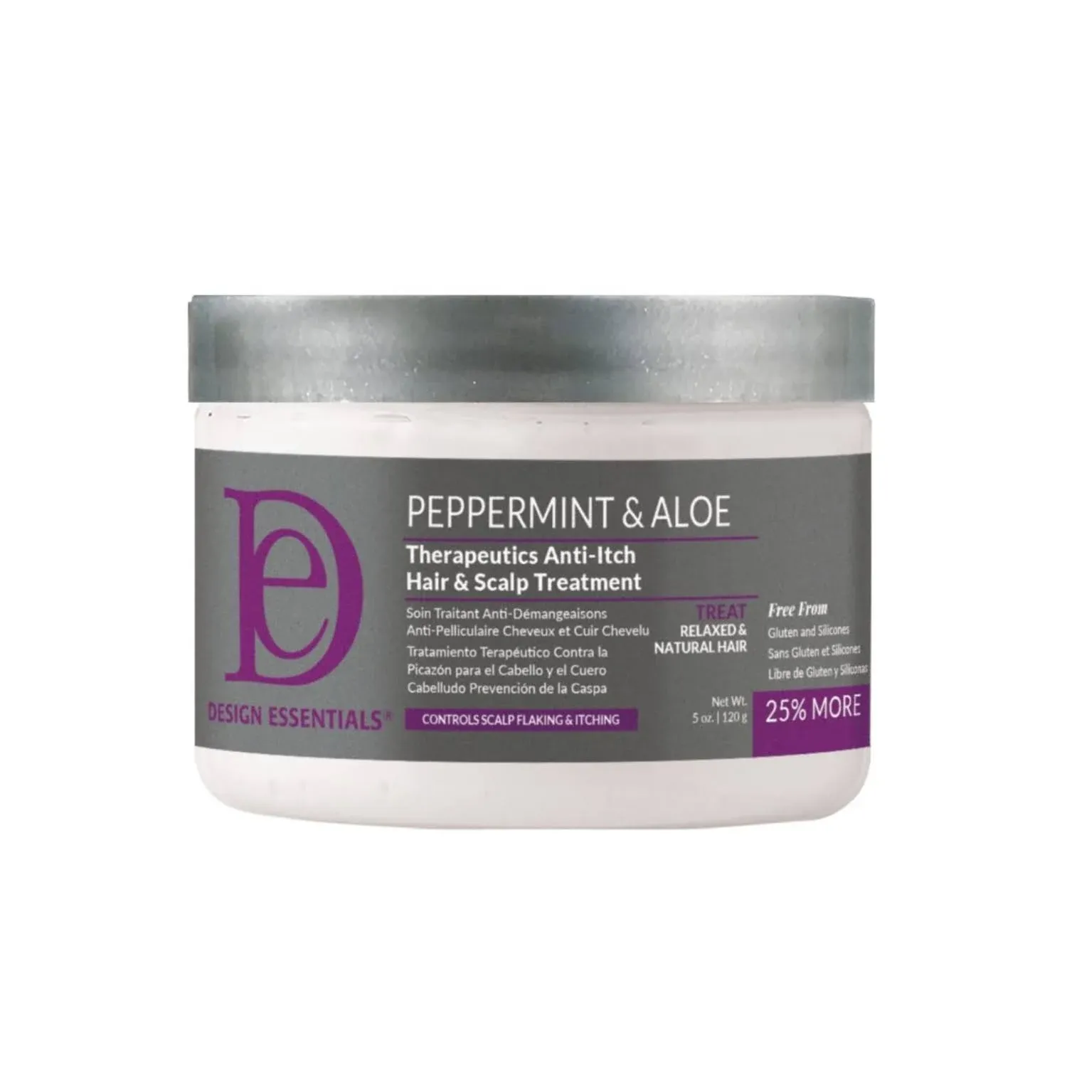 Design Essentials Peppermint & Aloe Therapeutics Anti Itch & Hair Scalp Treatment ...