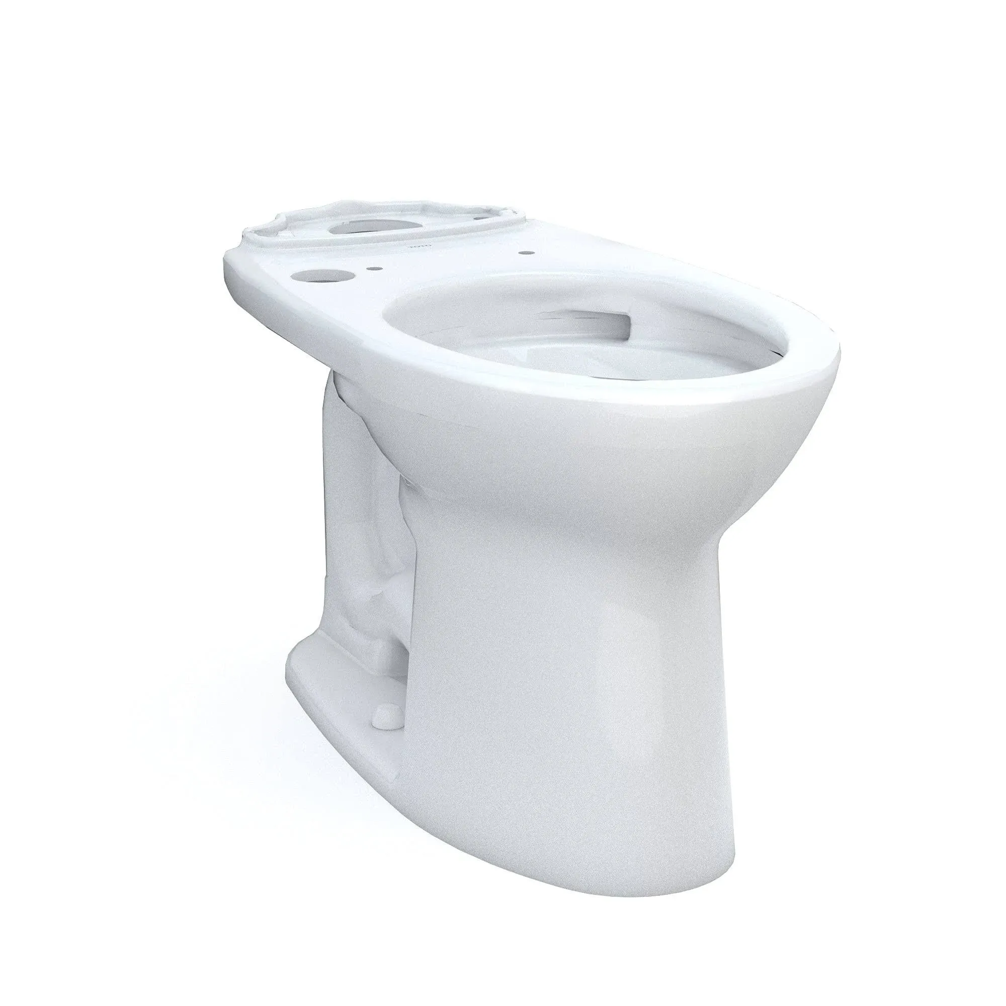 TOTO Drake Elongated Universal Height TORNADO FLUSH Toilet Bowl with CEFIONTECT, WASHLET+ Ready, Cotton White - C776CEFGT40#01