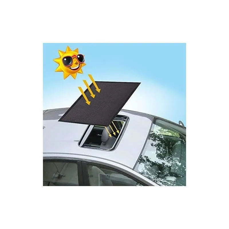 Magnetic Car Sunroof Sun Shade Breathable Mesh, Car Roof Cover for Overnight Cam