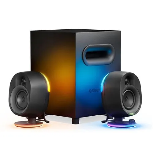 SteelSeries Arena 7 2.1 Channel RGB Bluetooth Gaming Computer Speakers