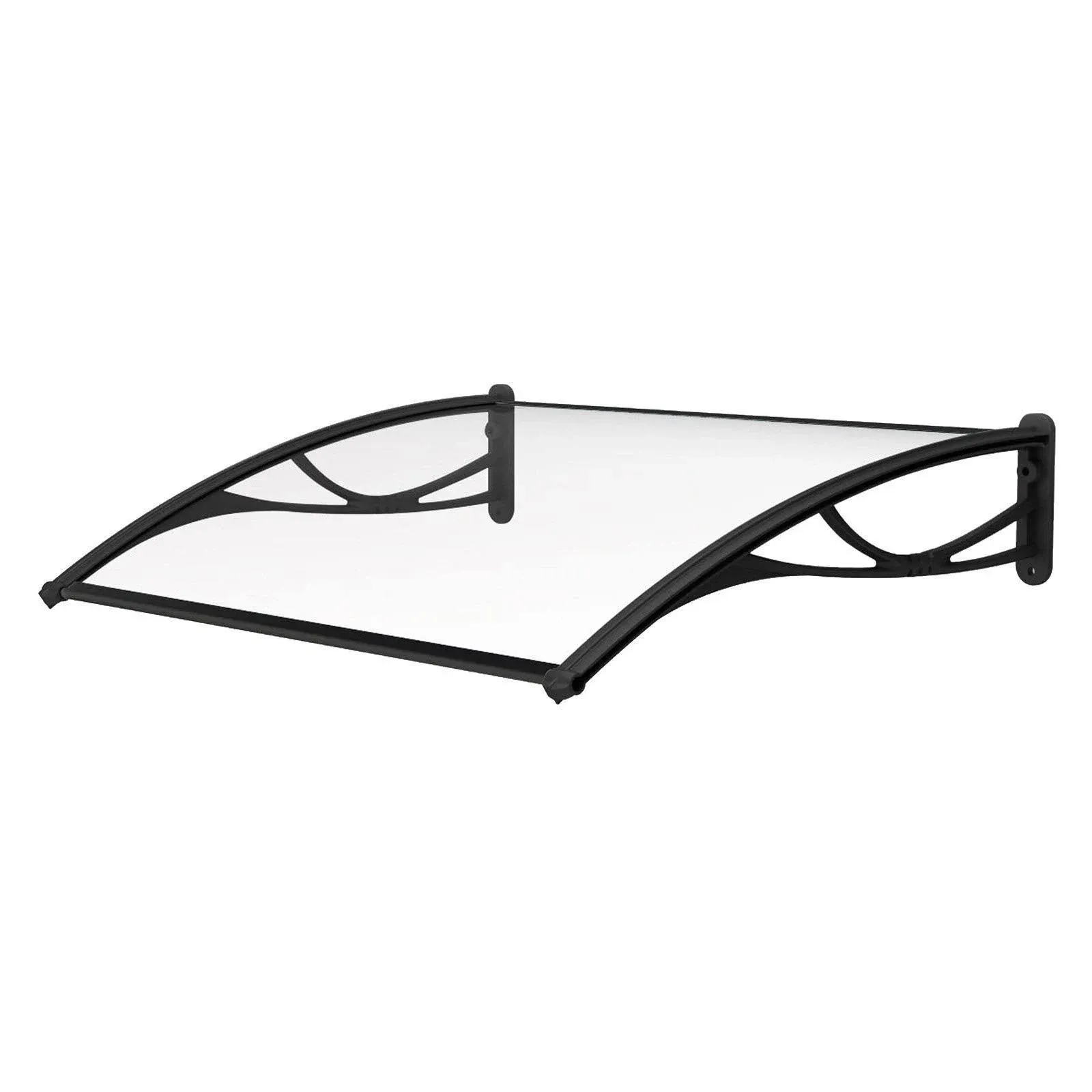 Advaning PN Series, Polycarbonate Door Awning - 47x31 Inches - Black