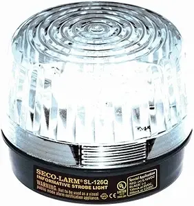 SECO-LARM SL-126Q/C Clear Security Strobe Light