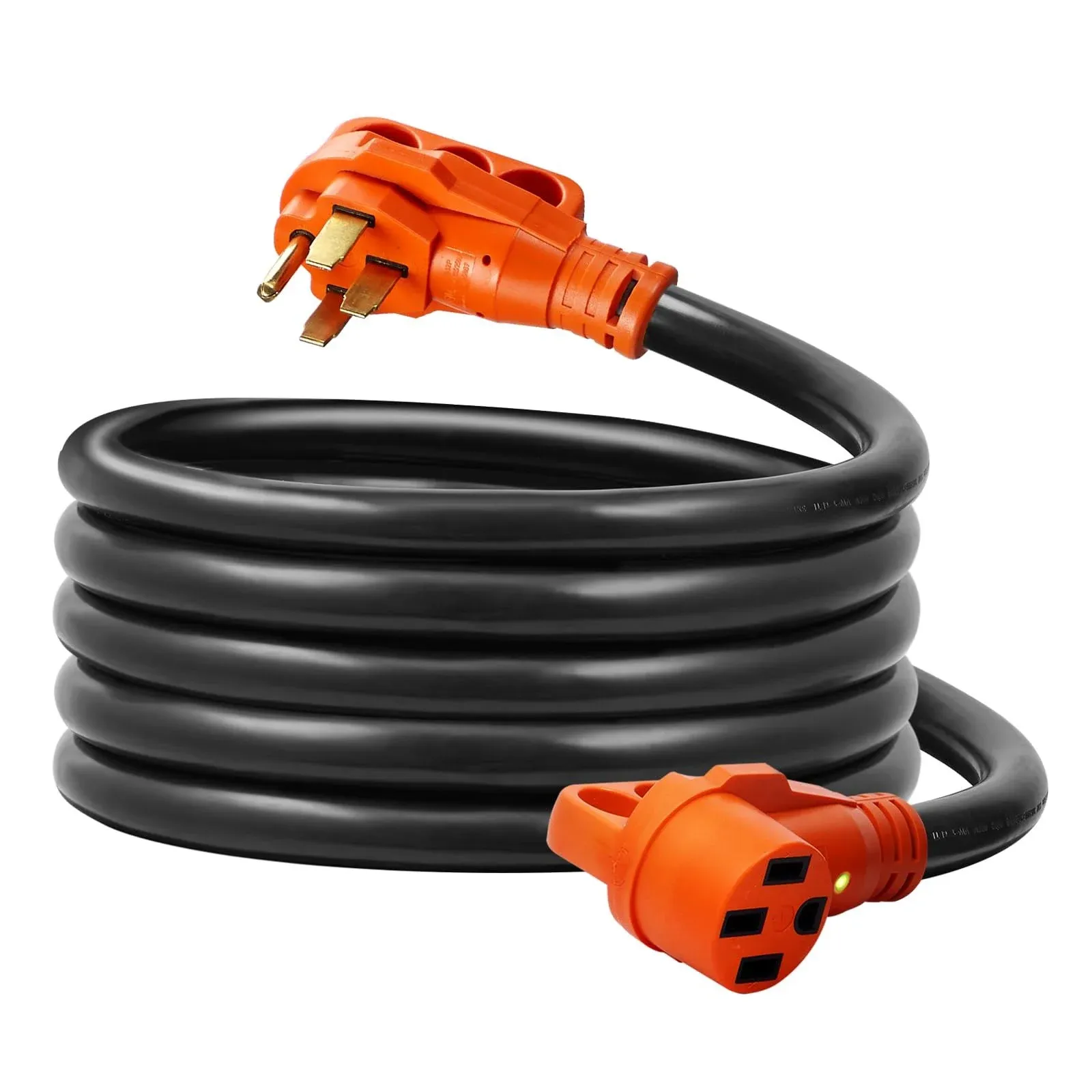 VEVOR 25ft RV Extension Cord Power Cord 30Amp NEMA TT-30R/NEMA TT-30P ETL Listed