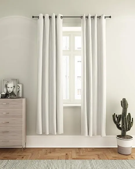 Furinno Collins Blackout Curtain 52x84 in. 1 Panel White