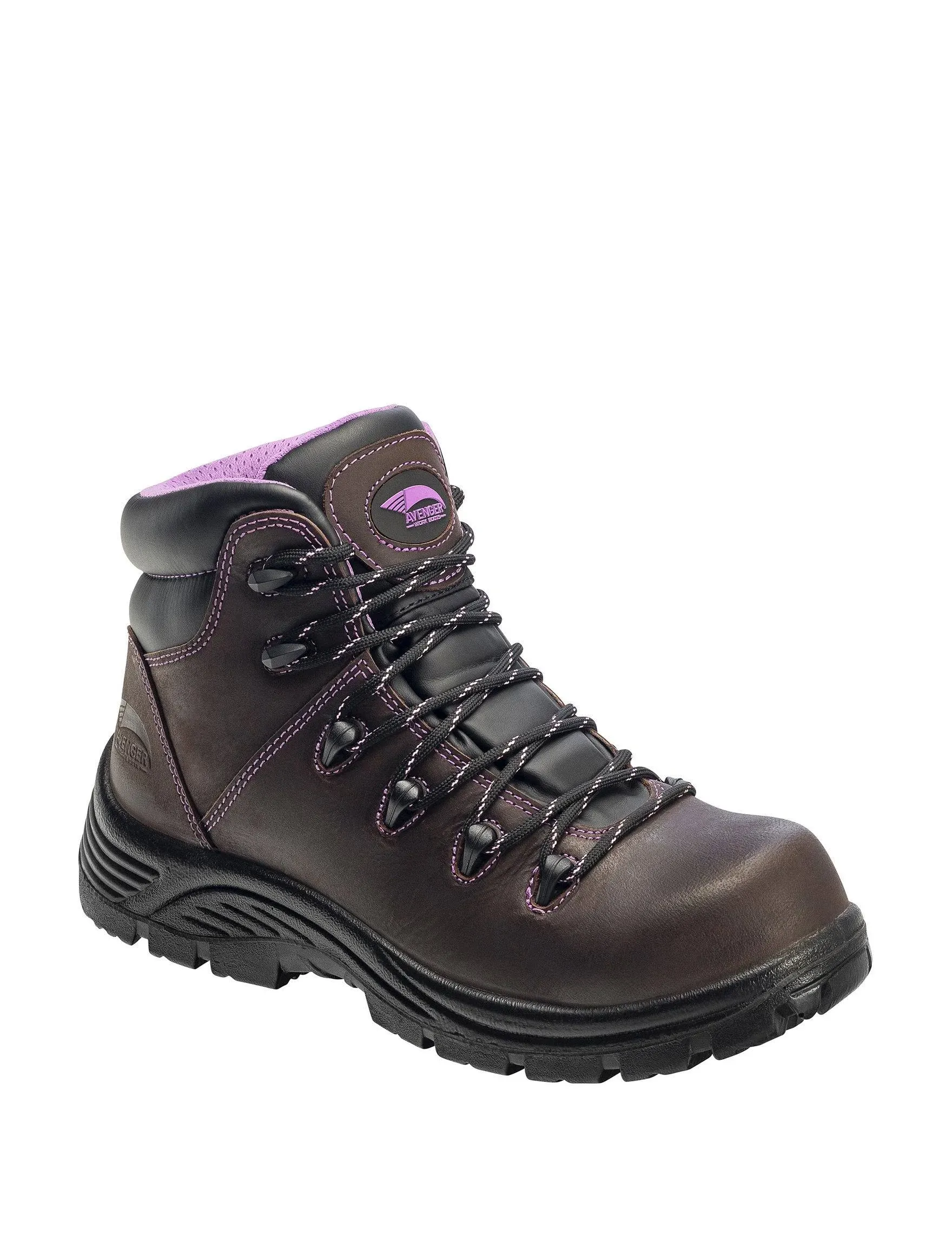 Avenger A7123 Composite Toe (Brown) Women's Work Boots