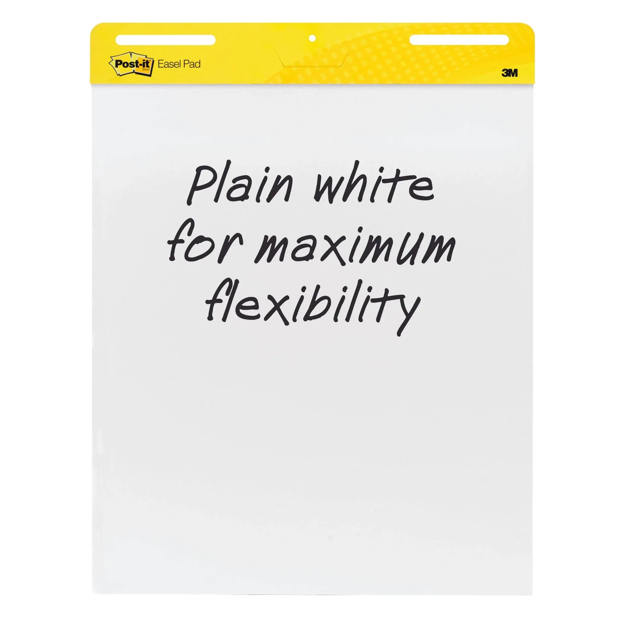 Post-it Super Sticky Easel Pad, 25 in x 30 in, White, 30 Sheets/Pad, 2 Pad/Pack, Large White Premium Self Stick Flip Chart Paper, Super Sticking Power (559)