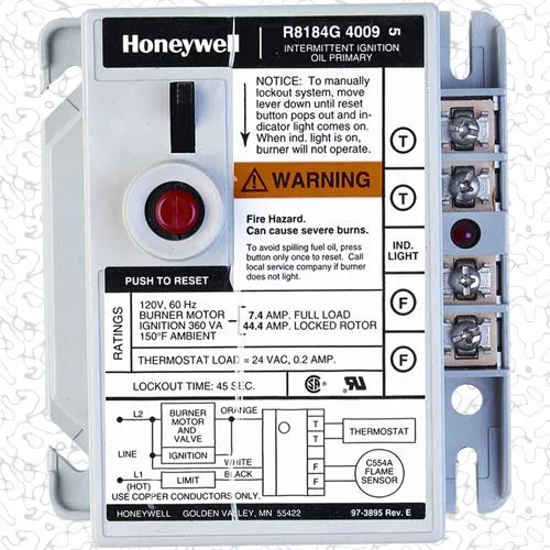 Honeywell Oil Burner Control - R8184G4009