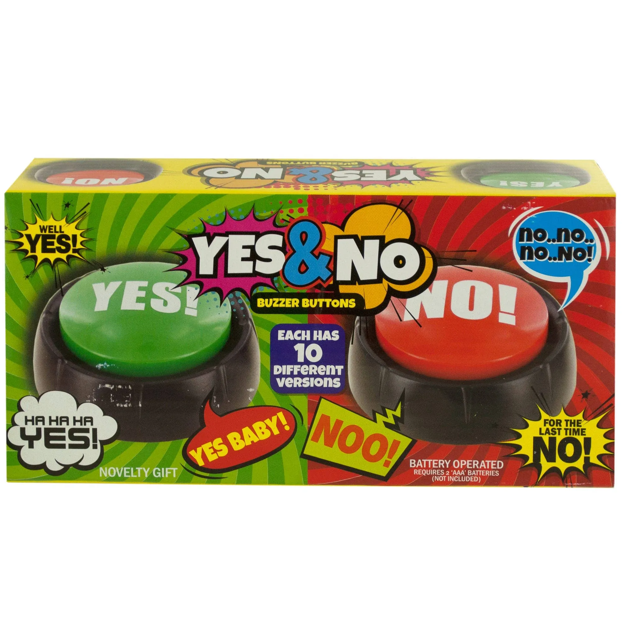 TALKING YES-NO BUTTON PAIR