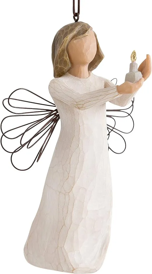 Willow Tree Angel of Hope Ornament, Sculpted Hand-Painted Figure