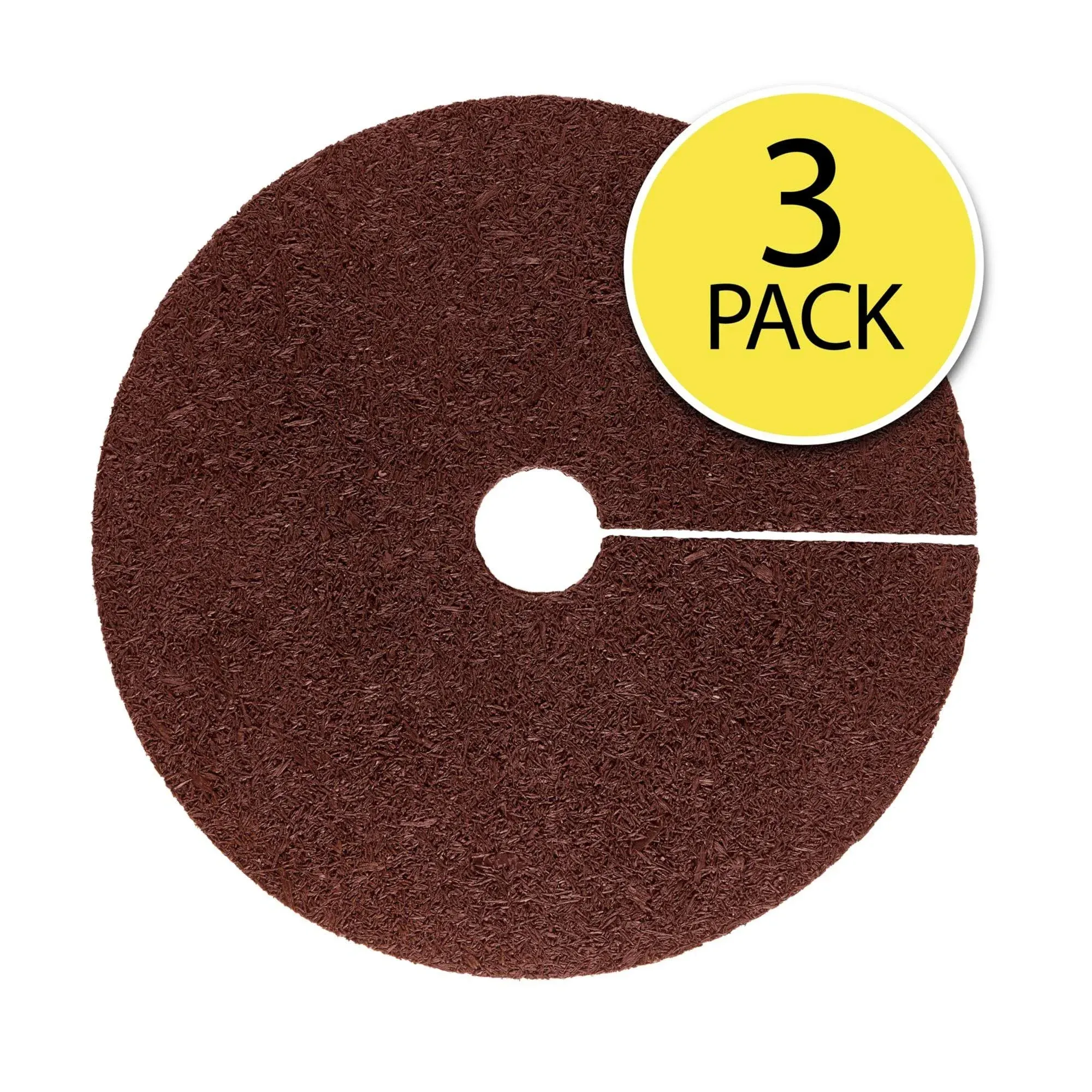 Rubberific 24 in. Red Recycled Rubber Tree Ring (3-pack)