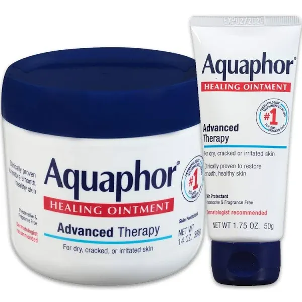 Aquaphor Healing Ointment Advanced Therapy Skin Protectant, 14 Oz Jar