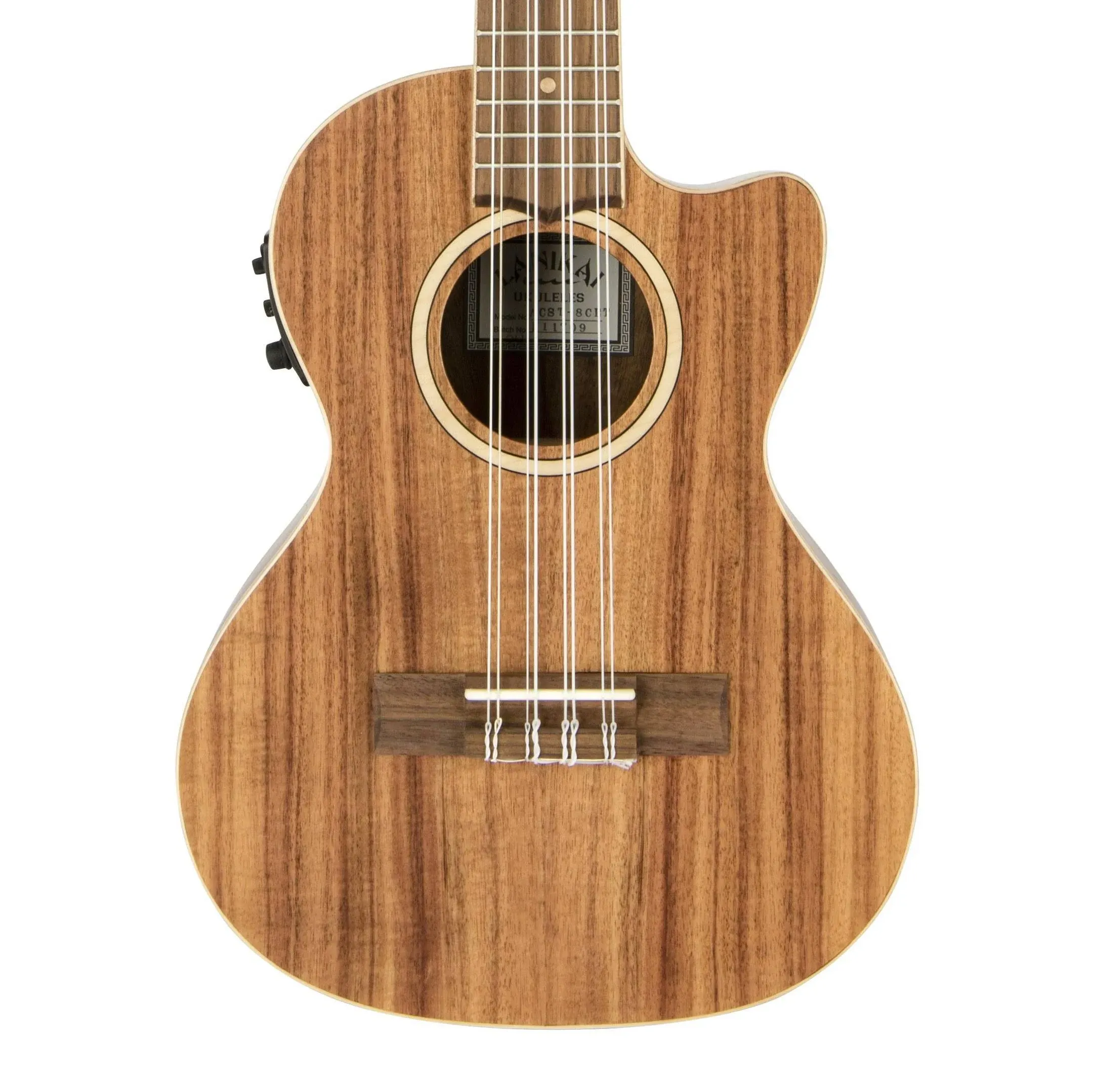 Lanikai ACST-8CET Acacia Solid Top 8-String Tenor Ukulele with Electronics | Reverb