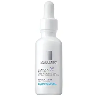 La Roche Posay Glycolic Acid Serum with Kojic Acid and Vitamin B5, Reduces Dark Spots and Discoloration, Skin Tone Corrector to Brighten & Even Skin Tone