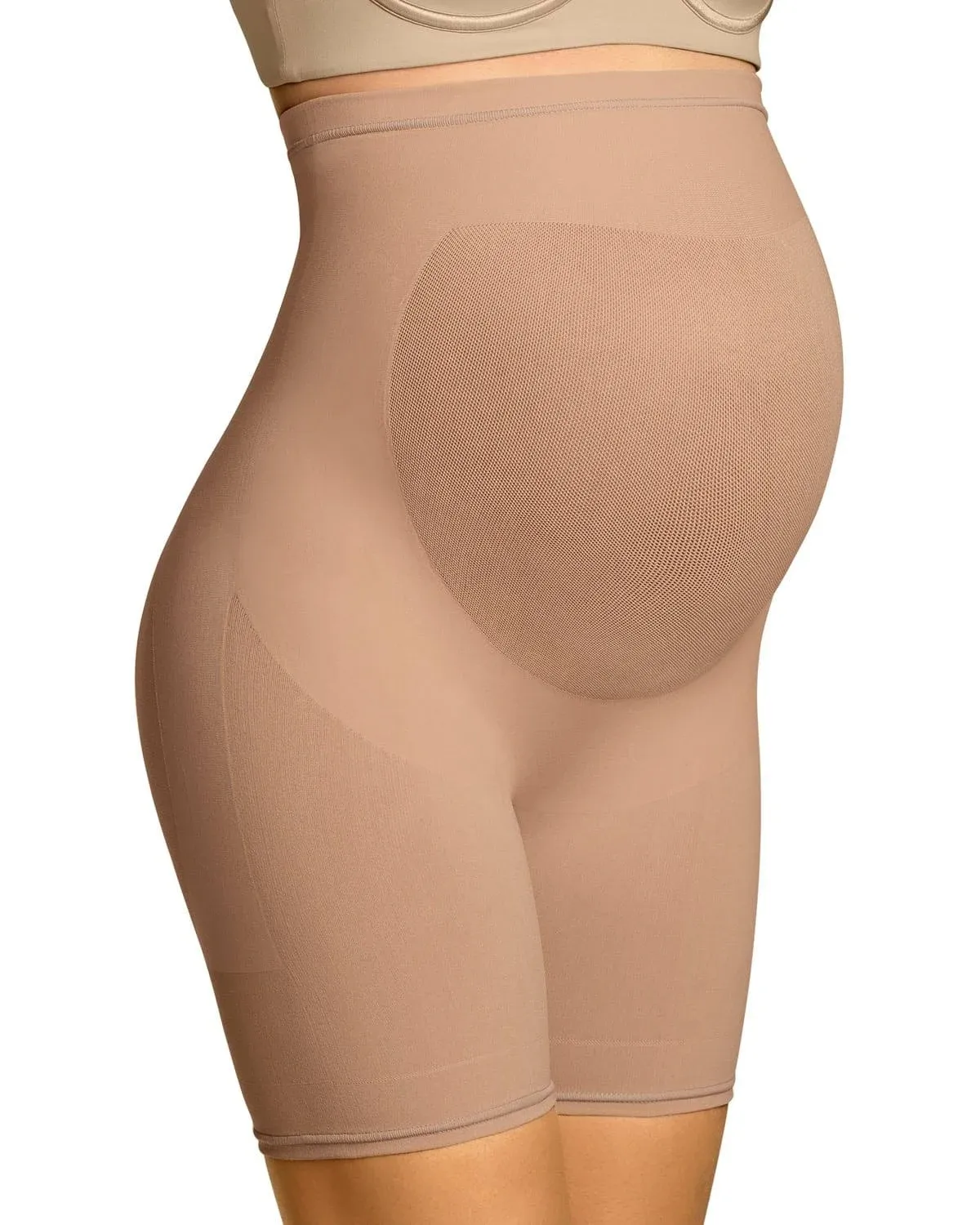 Leonisa Seamless Maternity Support Panty - S, Beige