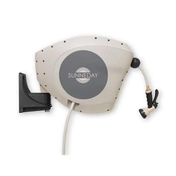 Sunneday GKW Plastic 50-ft Wall-Mount Hose Reel