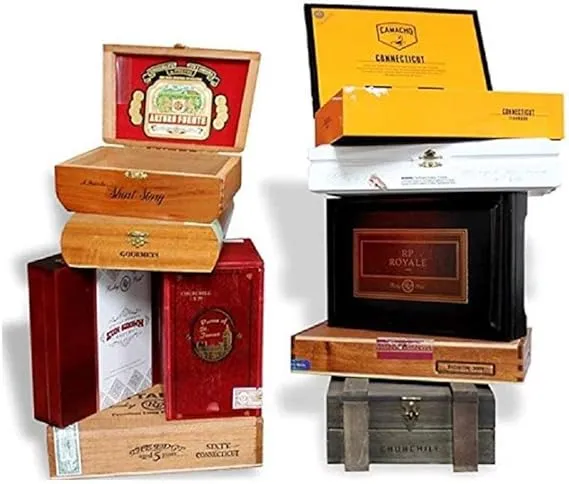 Wooden Empty Cigar Boxes Pack of 10 Empty