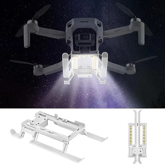 Folding Landing Gear with LED Light Compatible for DJI Mavic Mini 2, Mini SE/