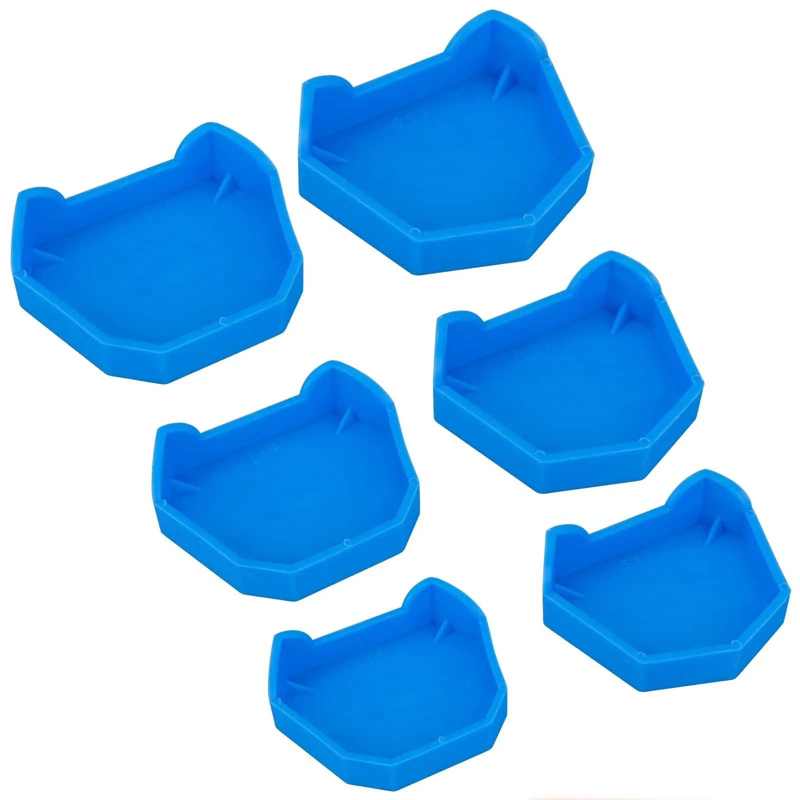 6 Pcs Dental Base Former Kit Dental Lab Model Base Set Plaster Mold Base Former ...