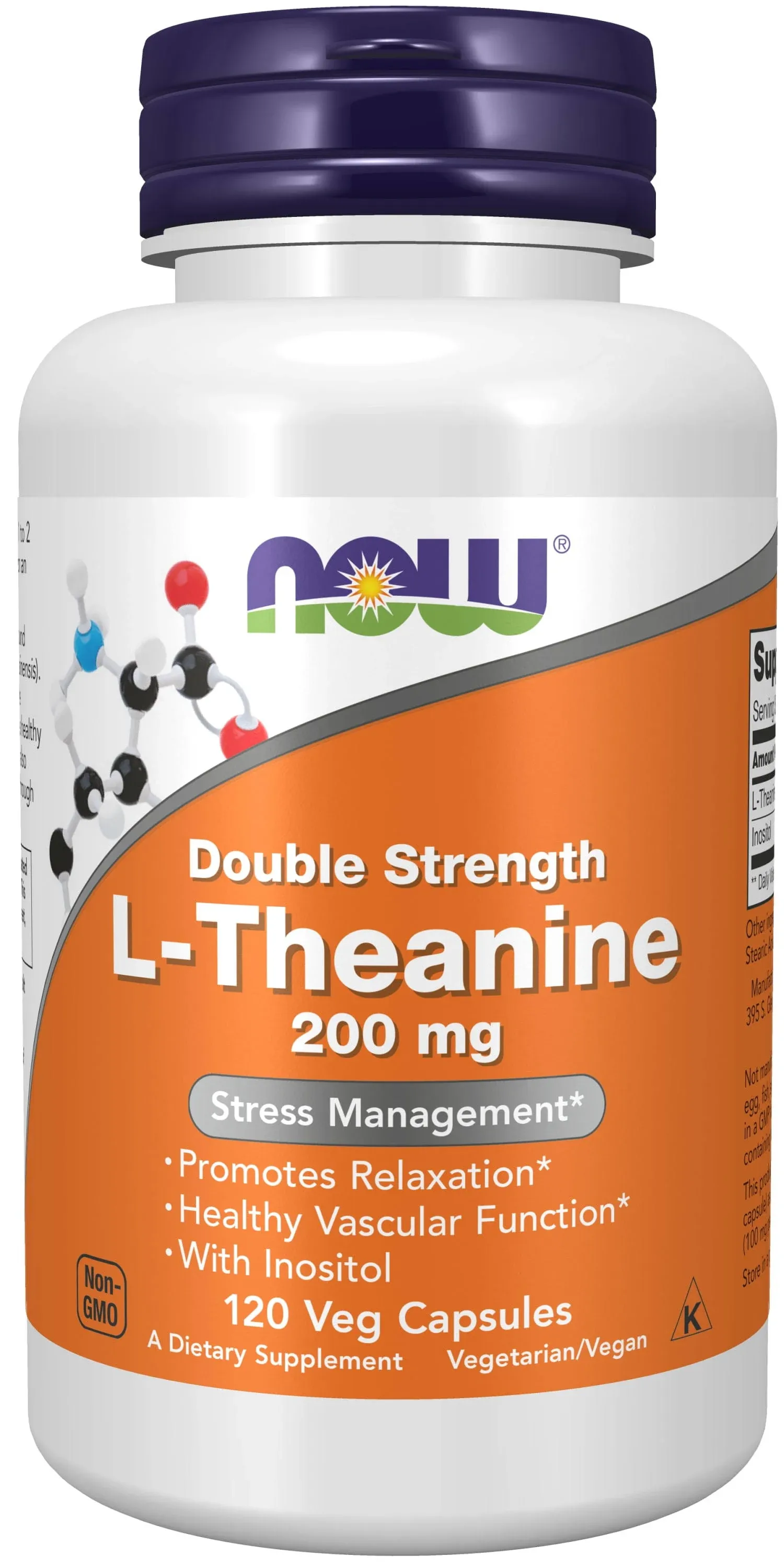 L-Theanine  120 Vcaps By Now Foods