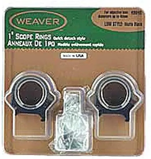 WEAVER Bushnell WEAVER 1' Ring Detachable Top Mount Low Matte, Clam