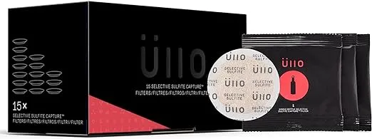 Ullo Full Bottle Replacement Filters (15 Pack) With Selective Sulfite Technology To Make Any Wine Histamine And Sulfite Preservative Free