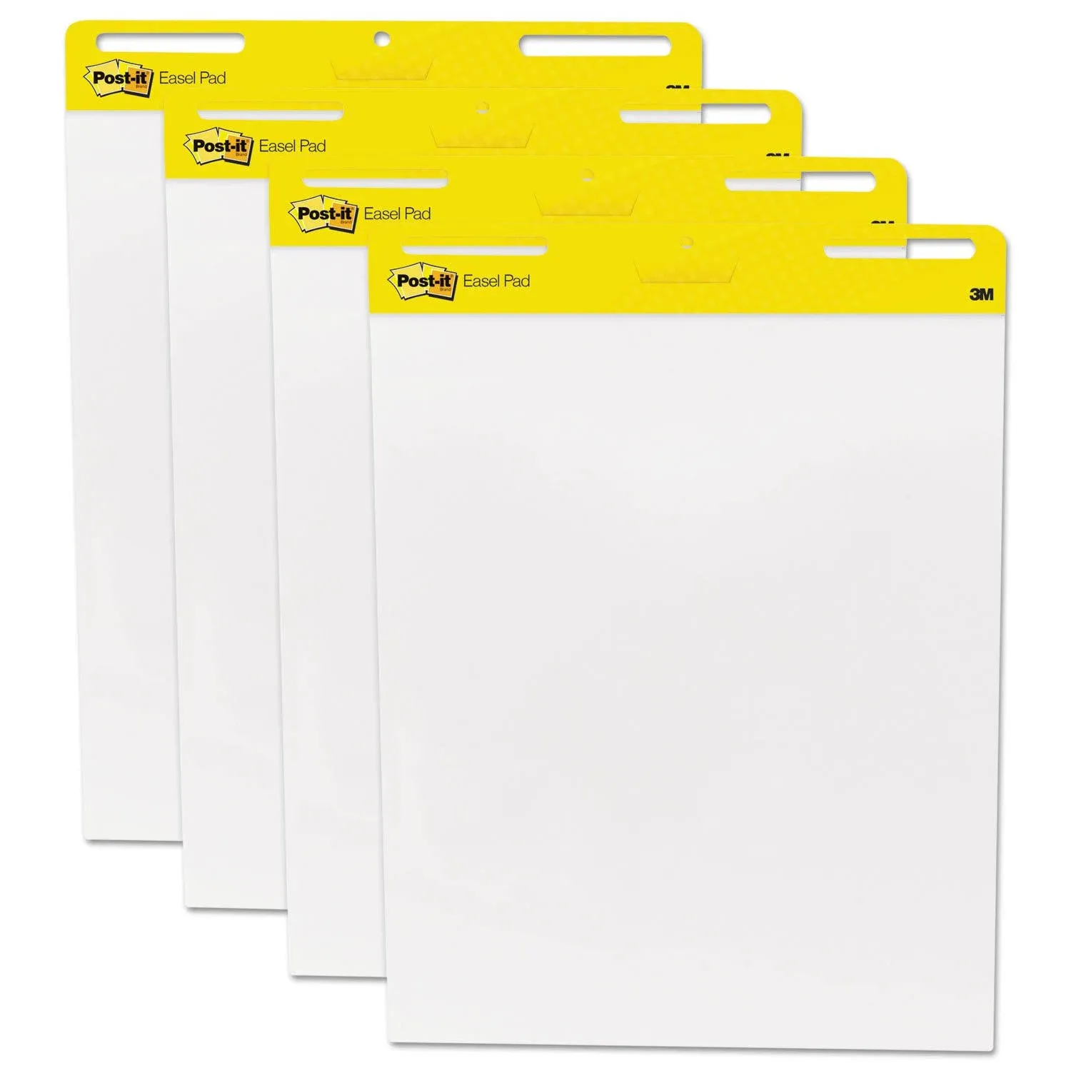 Post-it Super Sticky Easel Pad, 25 in x 30 in, White, 30 Sheets/Pad, 2 Pad/Pack, Large White Premium Self Stick Flip Chart Paper, Super Sticking Power (559)