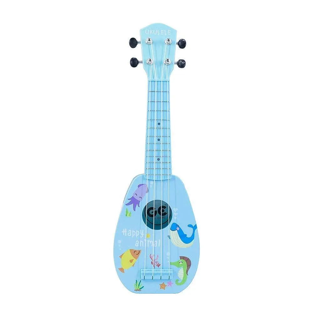 Yolopark 17" Kids Toy Guitar for Girls Boys, Mini Toddler Ukulele Guitar with 4 Strings Keep Tones Can Play for 3, 4, 5, 6, 7 Ye