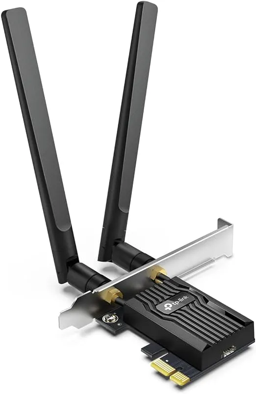 TP-Link WiFi 6 PCIe WiFi-Karte für Desktop-PC AX3000 (Archer TX55E), Bluetooth 5.2, WPA3, 802.11ax Dual Band Wireless Adapter mit MU-MIMO, Ultra-Low Latency, unterstützt nur Windows 11, 10 (64bit)